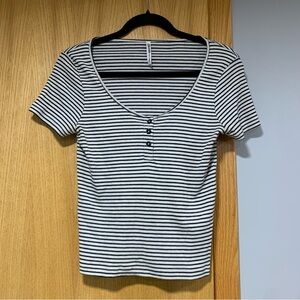 Cropp Striped Shirt - Size Large